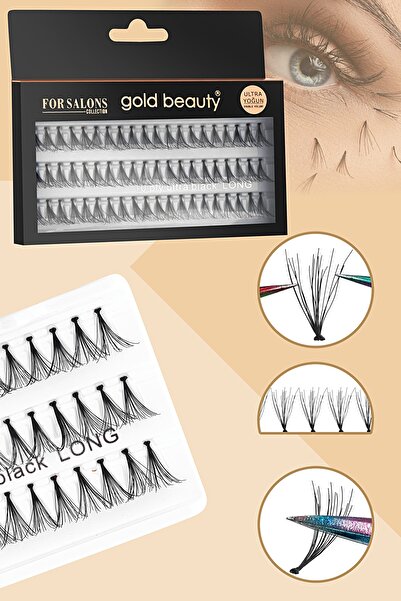 Gold Beauty Doğal Tekli Takma Kirpik Ultra Yoğun 10ply long