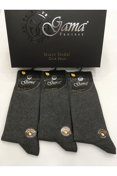 Gama Çorap 3 τεμάχια Micro Modal 100% φυσικό νάιλον χωρίς μονόχρωμες χοντρές χειμερινές ανδρικές κάλτσες