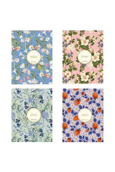 Koridor Yayıncılık Cloth Lined-unlined Notebook Set 160 Pages (2 Lines-2 Unlined)