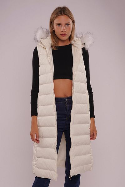 PIQUE Gabria Furry Hooded Vest