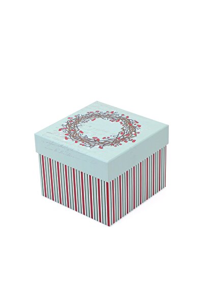 DECOBOX Yılbaşı Hediye Kutusu (15X15X12CM.)