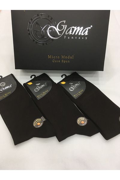 Gama Çorap 3 τεμάχια Micro Modal 100% φυσικό νάιλον χωρίς μονόχρωμες χοντρές χειμερινές ανδρικές κάλτσες