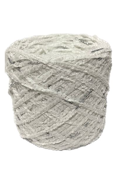 Göçerli Velvet: white Silver Wrap Glitter Balls 100gr