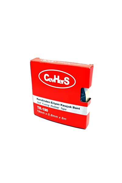 CEVHER Kendinden Eriyen Kauçuk Bant 19mm 8 Metre Elektrik Bandı