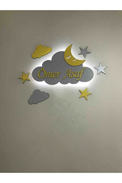 woodengifts Çocuk Odası Dekoratif Gece Lambası Aydınlatma