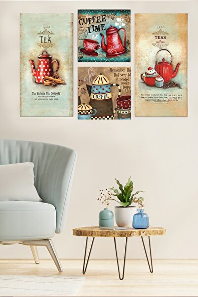 Cadran Euro Style 4 Parçalı MDF Tablo ANU134