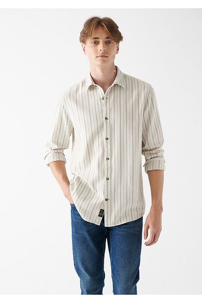 Mavi Hemd - Beige - Relaxed Fit