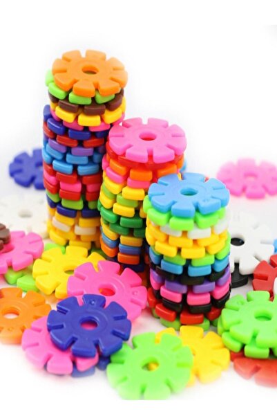 RoseRoi Toy Creative Discs 100 Pieces Stem Training Compatible Locked Discs Educational Toy Set