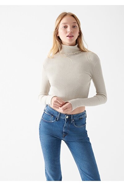 Mavi Μπλουζάκι με ζιβάγκο μπεζ 1611057-70143