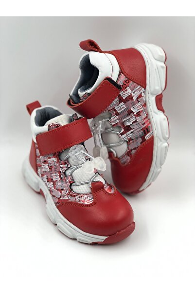 Zeyno Bebe Kırmızı Magazin Baskılı Çocuk Bot