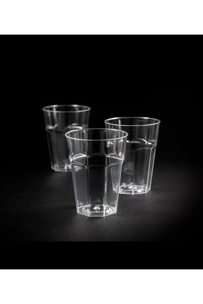 14Süs Plastik Kristal Bardak 300cc - 20 Adet (1 Paket)