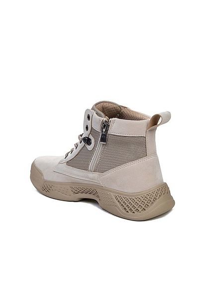 Aleza Shoes Ανδρικές μπότες μπεζ δέρμα