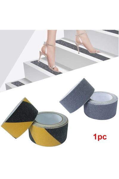 Netodak Merdiven Zemin Kaydırmaz Bant Kaydırmazlık Bandı Kaymaz Bant En 2,5cm...