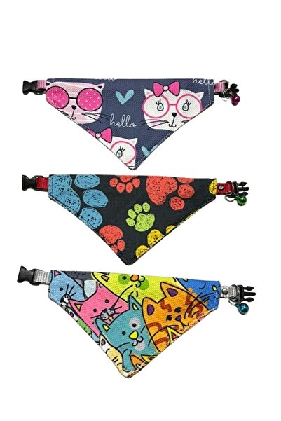 Marka Pati Patterned Scarf Bandana Cat Collar