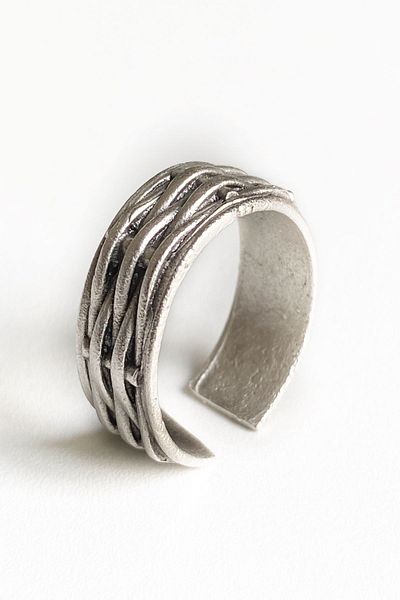 axexuar Thorn Wire Old Age Model Adjustable Men's Women's Ring Wedding Ring