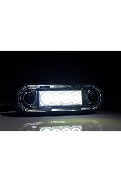 fristom Beyaz 4 Ledli Parmak Lamba 12v-36v Kablolu 85x28