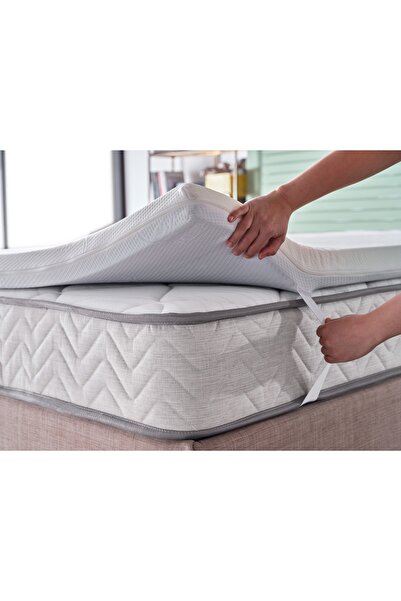 Doqu Home Visco Yatak Pedi Beyaz - 160 x 200 cm