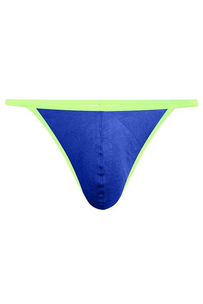 darkzone Neon Elastic Blue Men's Thong