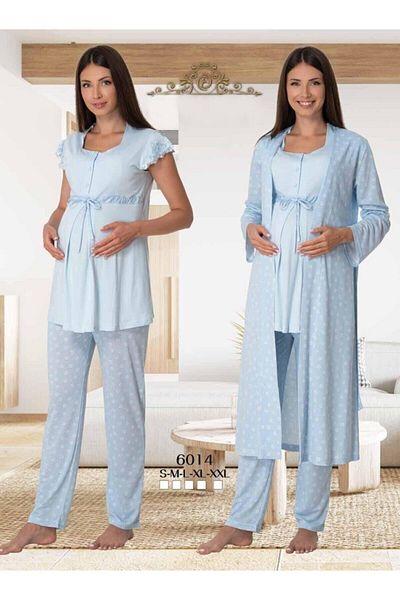 Effortt Set de pijamale de maternitate cu halat