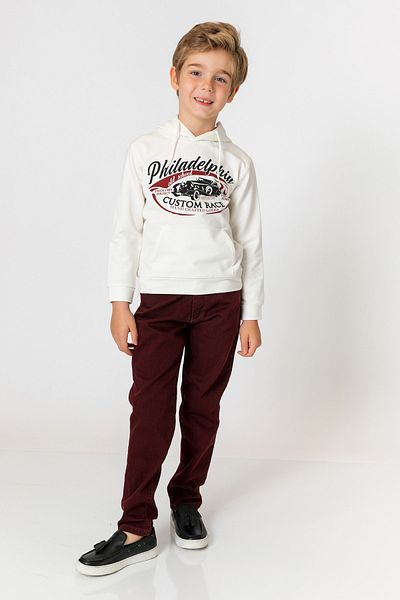 incity Boy's Burgundy Trousers