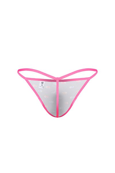 darkzone Neon Elastic Minibus Patterned Navy Blue Men's Thong