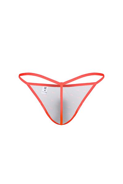 darkzone Neon Elastic Dog Patterned Navy Blue Men's Thong