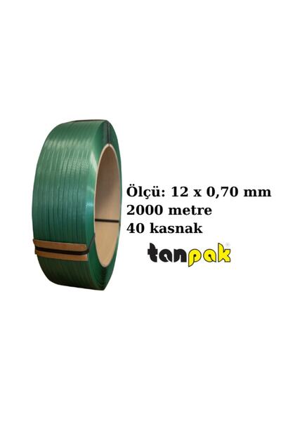 Tanpak Ambalaj Polyester Çember 2000 Metre Yeşil 12x0,7 Mm
