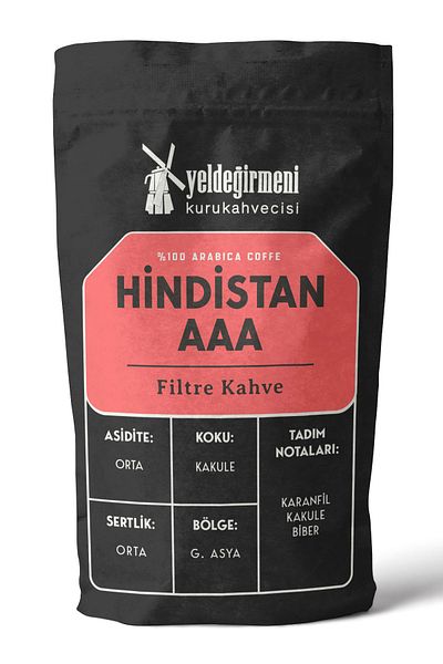 Yeldeğirmeni Kurukahvecisi India AAA Filter Coffee - 250 Gramm
