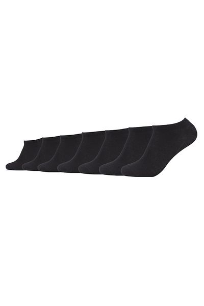camano Unisex Socken - Sneaker, einfarbig, 7er Pack