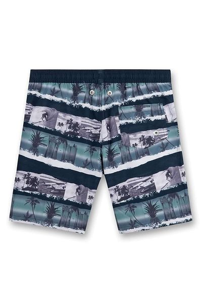 Sanetta Badeshorts - Blau - Animal Print