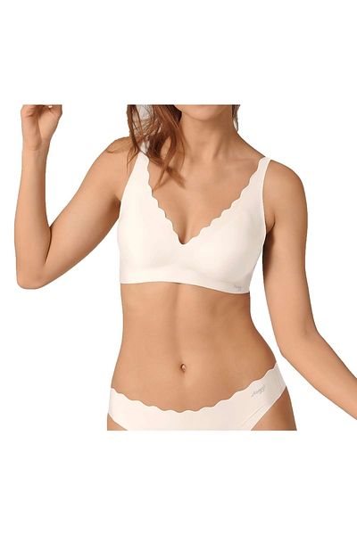 SLOGGI Damen Bustier, BH - Zero Feel Wavy Bralette, einfarbig