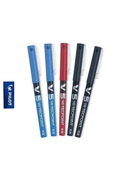 Pilot V5 Hi-tecpoint 5 Adet Iğne Uçlu Mürekkepli Kalem