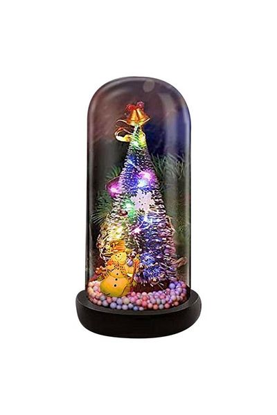 mystylee Mystyle Christmas Lighted Bell Jar 8.5X14Cm