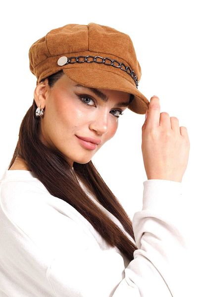 LadyColor Hat Chain Accessory Stamp Fabric Tan
