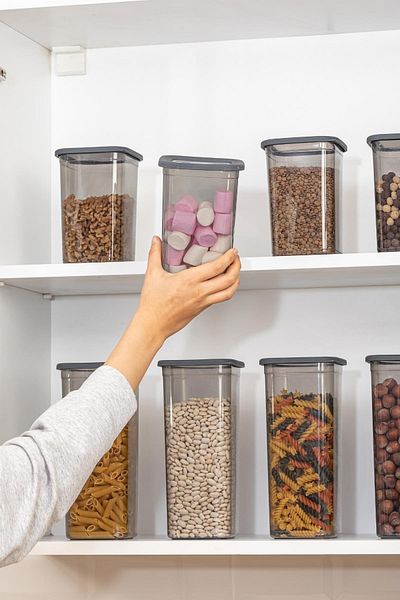 HOMENIVA Set of 12 Mega Food Storage Containers with Vacuum Silicone Lids - 4X (0.55Lt 1.2 Lt 1.75Lt)