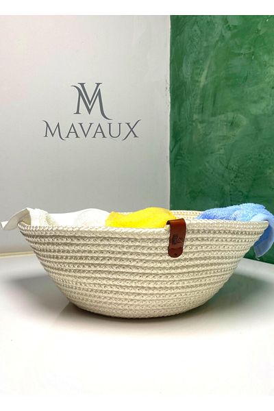 MaVaux Ψάθινο καλάθι από γιούτα