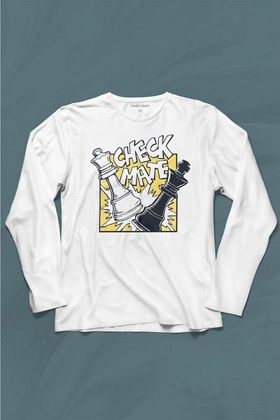Kendim Seçtim Checkmate Ches Check Mate Chess King Queen Gambit Tricou cu mânecă lungă Tricou imprimat