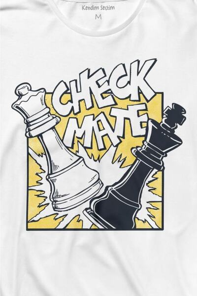 Kendim Seçtim Checkmate Ches Check Mate Chess King Queen Gambit Tricou cu mânecă lungă Tricou imprimat
