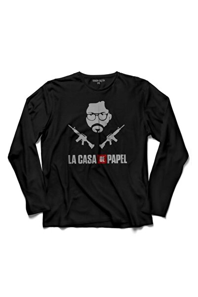 Kendim Seçtim La Casa De Papel Lacasa Logo Majica dugih rukava Štampano za de...