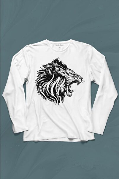 Kendim Seçtim Aslan Lion Head Champion - Галата Крал Король Довгорукава футбо...