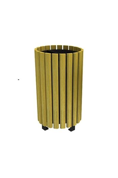 PARKSAN AHŞAP 70902 - Dış Mekan Ahşap Çöp Kovası (küllüklü) 35(w)x57(h)