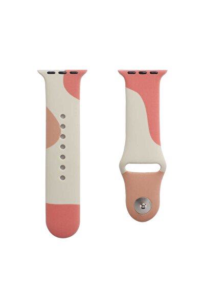 Fuchsia Watch 38mm Compatible Silicone Band Krd-62 Comfortable Colorful Soft Sports Smart Watch Band