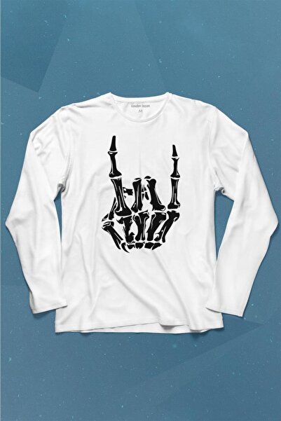 Kendim Seçtim تي شيرت مطبوع عليه موسيقى الروك أند رول موسيقى هارد كم طويل