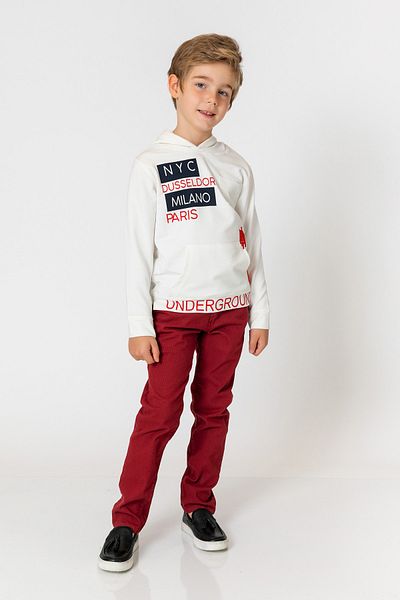 incity Boy's Burgundy Trousers