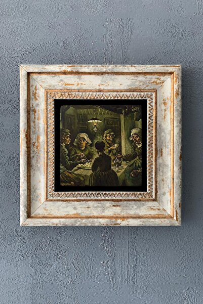 Framed Stone Table 20x20 Cm Wall Decor Van Gogh Works