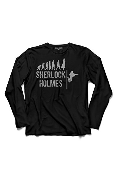 Kendim Seçtim Sherlock Holmes Evolucija Evolucija čoveka Majica dugih rukava ...