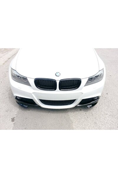 HYM TUNİNG Bmw E90 Lcı Tampon Ön Flap Seti Mtek Tampon Uyumlu Parlak Siyah, Sağ Sol Takım, 2008 2011