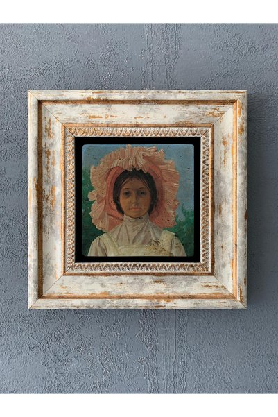 Oscar Stone Decor Çerçeveli Taş Duvar Dekoru 20 x 20 cm  Kadın desen