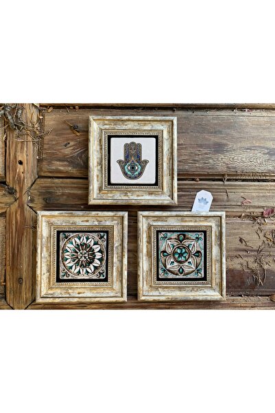 Oscar Stone Decor Çerçeveli Taş Duvar Dekoru 20 X 20 Cm Fatıma Fatma Ana Eli ...