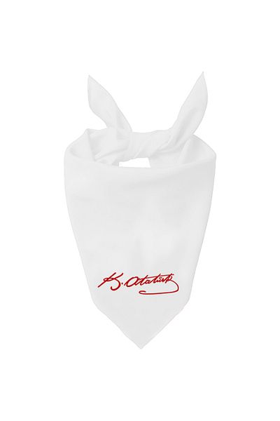 Tasarım Trend Ayyıldız And K.atatürk Signed Design Single Color Scarf